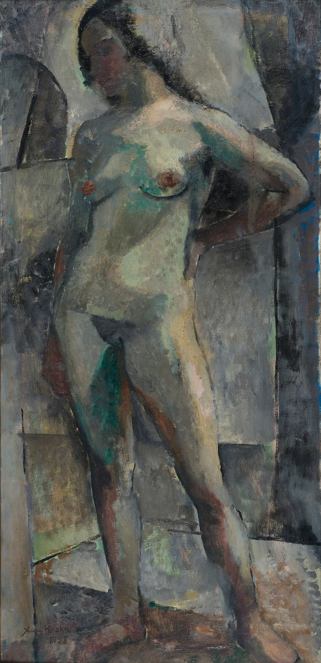 Krohn, Xan — Kvinneakt, 1928 — Kunst/Maleri — Blomqvist