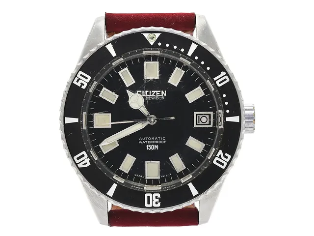 CITIZEN, "Diver OR-O", herrur, 40,5 mm, Cal 5430, Boett nr. B52806, stål, automatisk, mineralglas, datum, skadad urtavla, läderband, ca 1970.