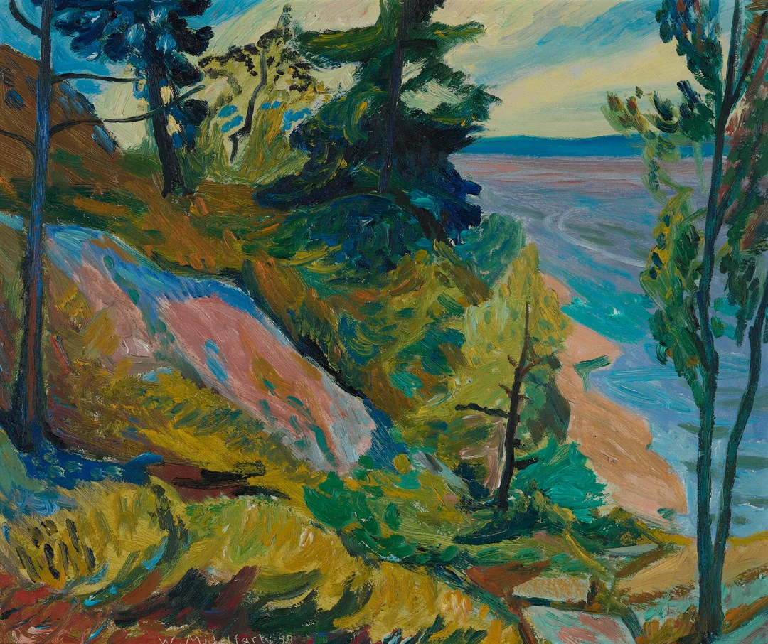 Midelfart, Willi — "Holmsbu" 1949 — Kunst/Maleri — Blomqvist