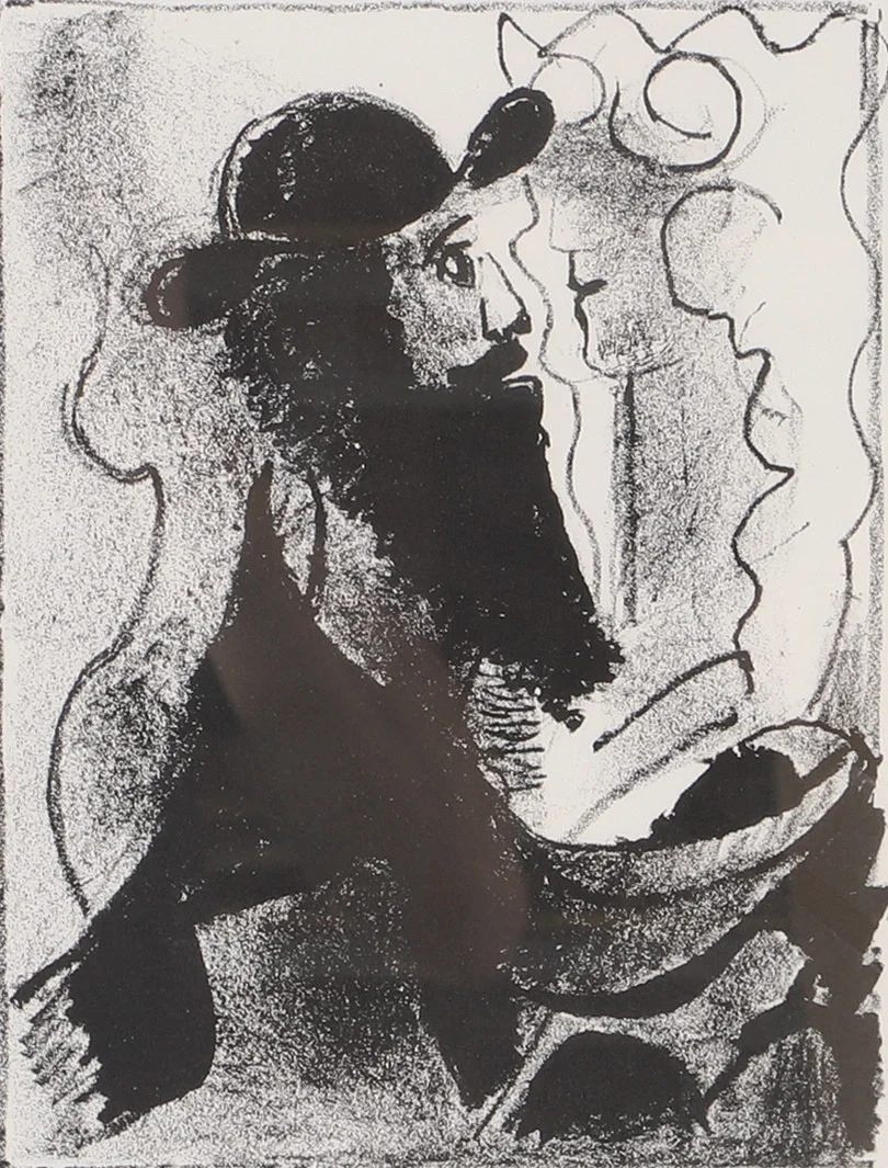 LENNART ROSENSOHN. Man och kvinna, litografi, signerad Rosensohn. — Engravings & Prints — Helsingborgs Auktionskammare