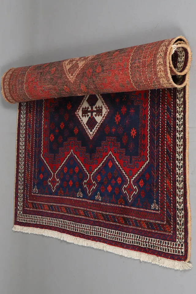 MATTA. Handknuten, Afshar, Persisk, 162 x 228 cm.