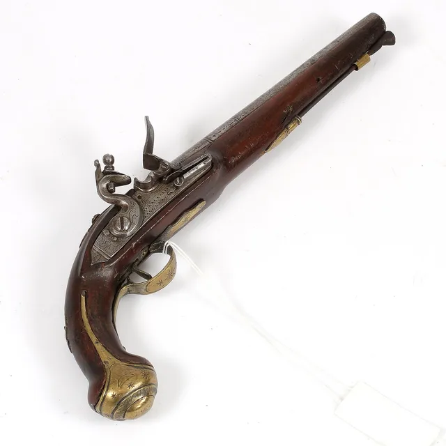 FLINTLÅSPISTOL, Frankrike, 1700-tal.