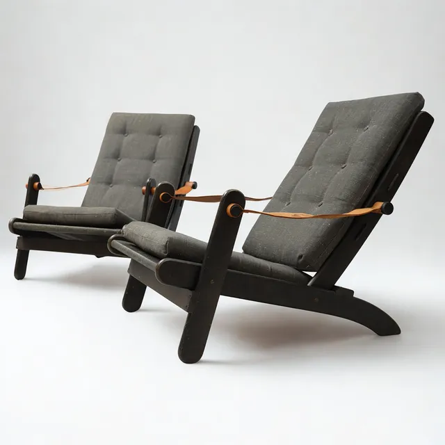 ÅKE FRIBYTER. Fåtöljer, ett par, "Kongo", IKEA, 1970-tal.