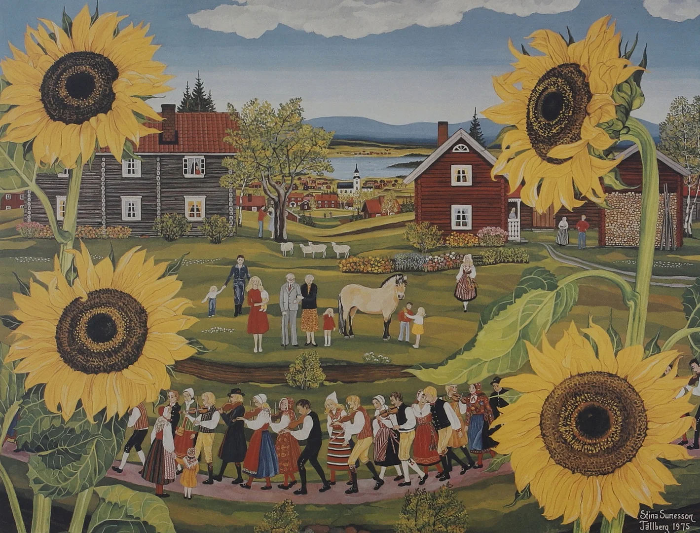 STINA SUNESSON. Offsetryck, numrerad 351/360 och signerad. — Engravings & Prints — Gomér & Andersson Norrköping