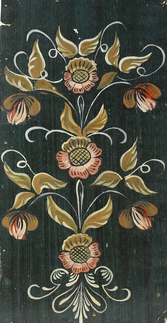 EINAR ENGMAN (1902-1960). oljemålning, kurbits, blomsterslingor.