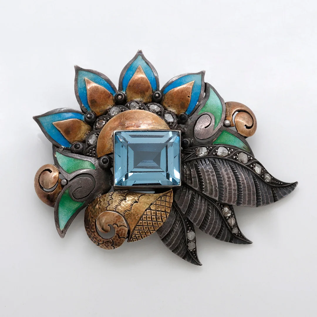 Catalan Art Deco brooch, circa 1930. — Brooches & Pendants — Balclis
