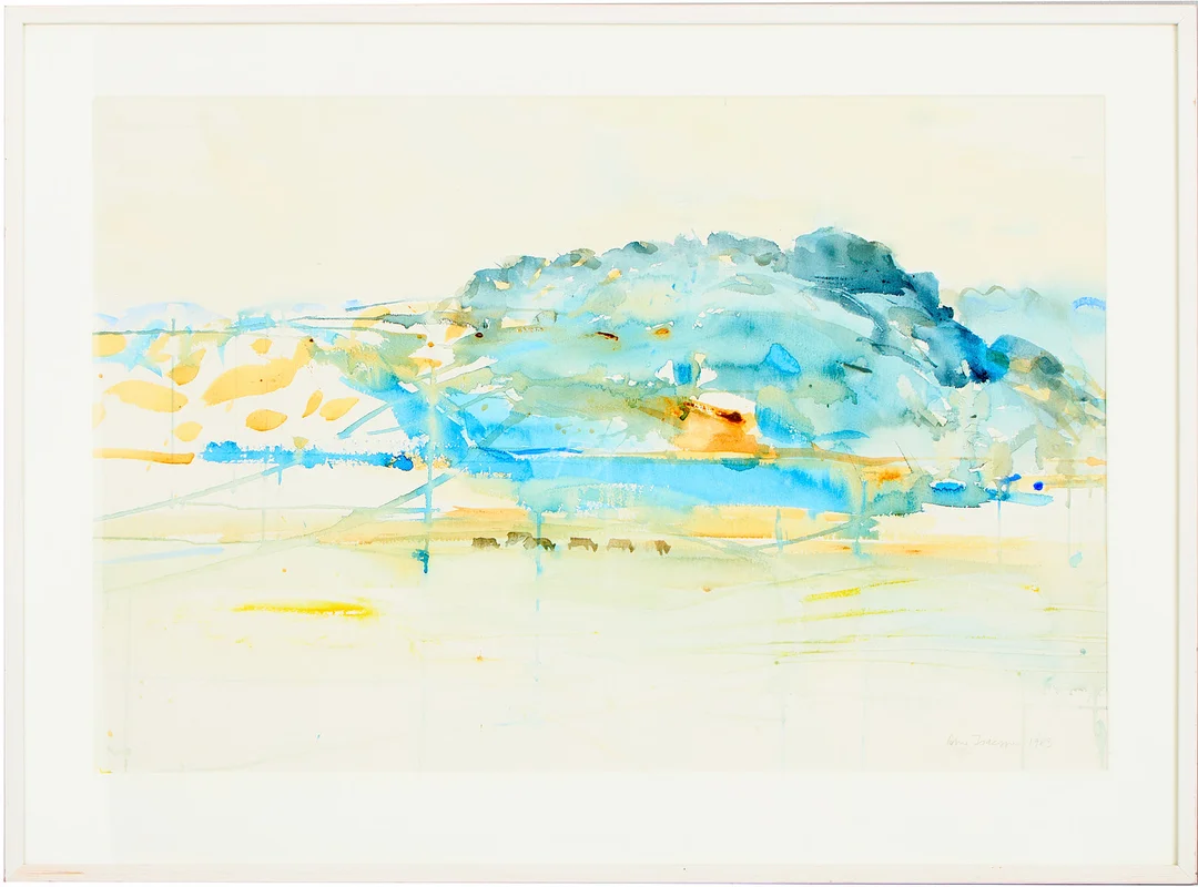 ARNE ISACSSON. Akvarell, Bohusberg. — Paintings — Uppsala Auktionskammare