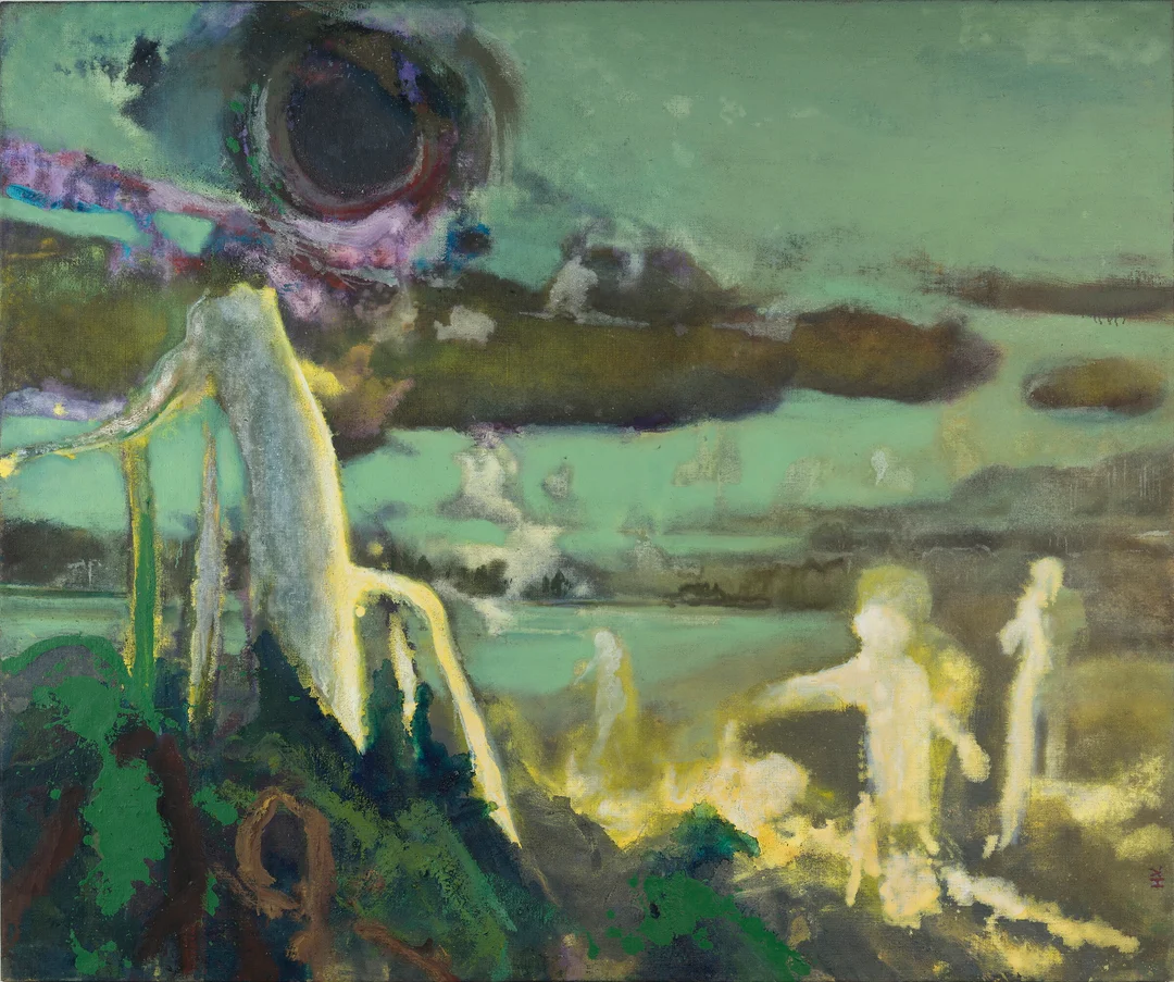 Vikhagen, Håvard — "Mørk sol" 2008 — Kunst/Maleri — Blomqvist