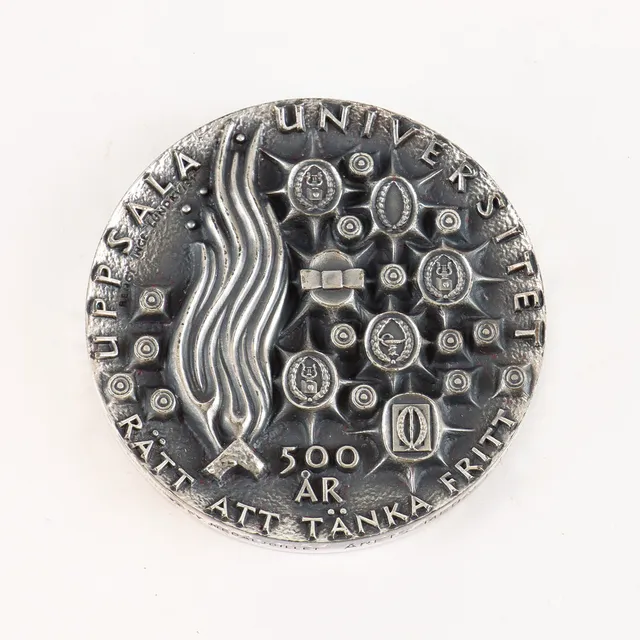 MEDALJ silver, Uppsala Universitet 500 år.