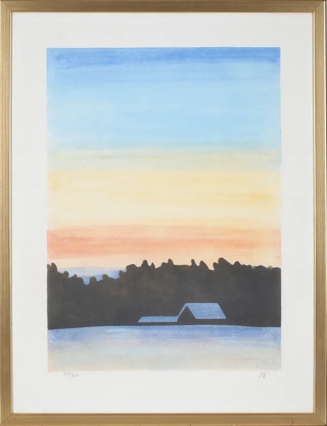 PÄR ANDERSSON. Landskap, litografi, signerad och numrerad 225/250.
