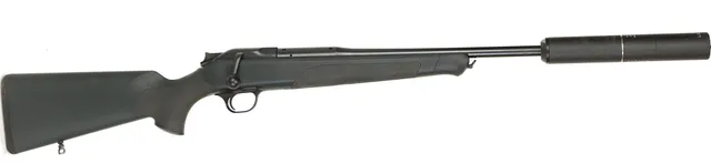 KULGEVÄR MED LJUDDÄMPARE, fabrikat Blaser, modell R8 Proffesional, kaliber .308W, tillv.nr RR012691, se-nr SE2361354.