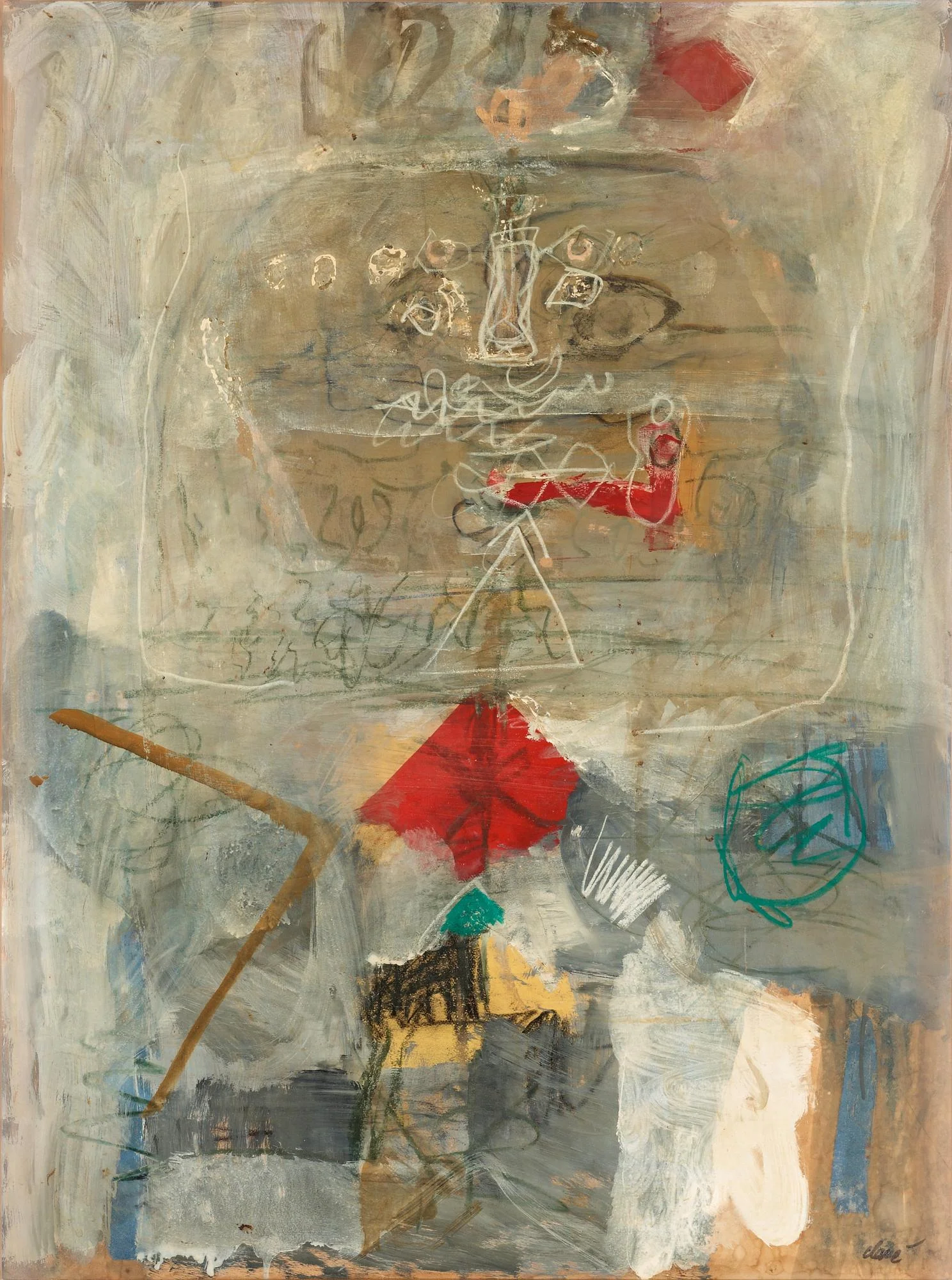 Antoni Clavé, Abstrakt komposition. — Bukowskis