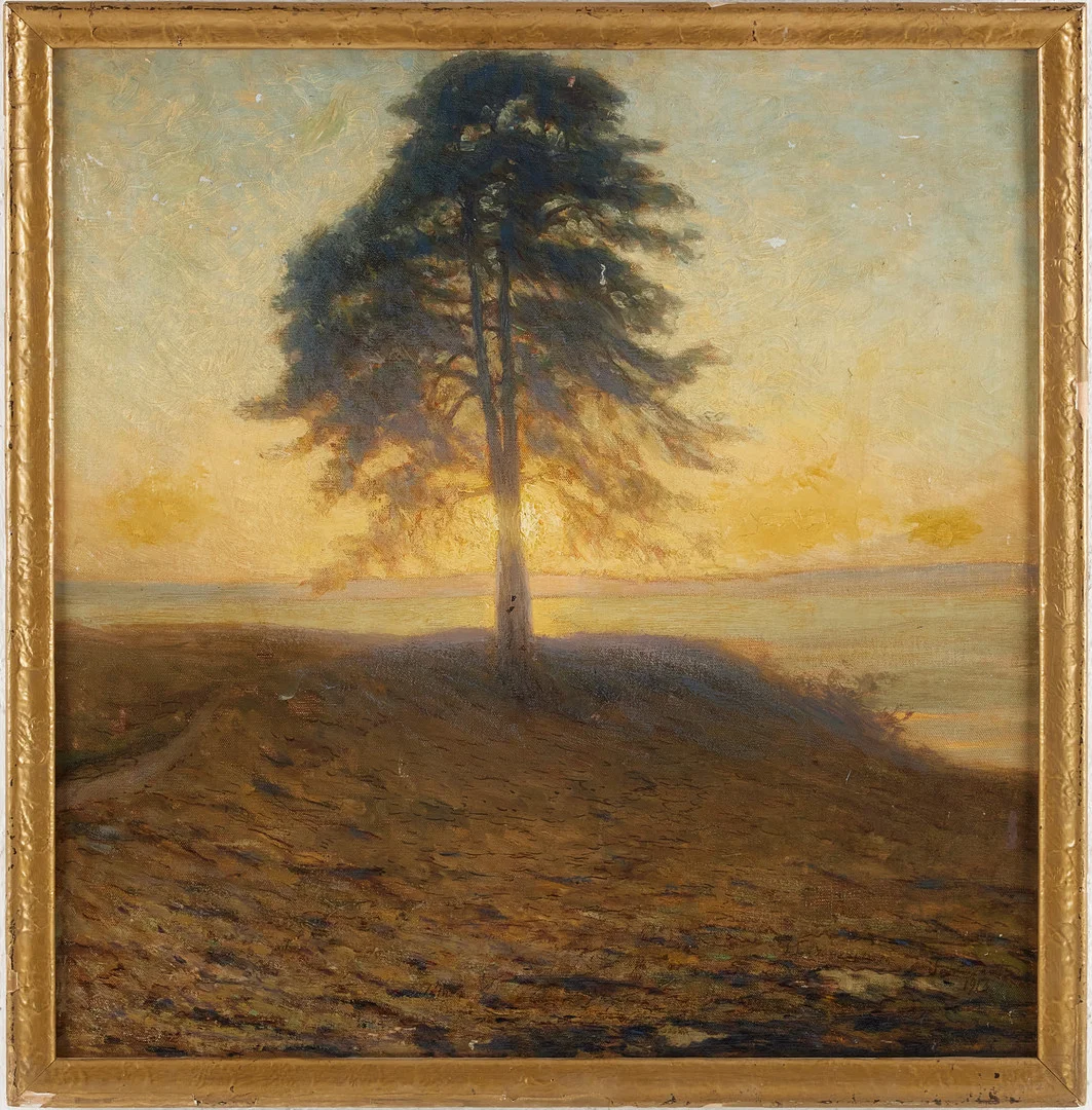 AXEL FAHLCRANTZ (1851-1925). "Tallen", olja på duk. — Paintings — Stockholms Auktionsverk Magasin 5