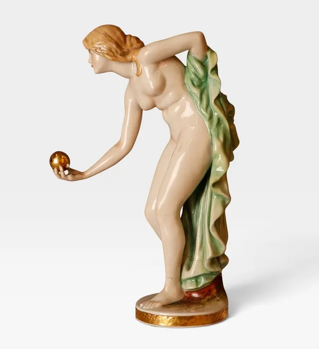 WALTER SCHOTT (1861-1938). Eris lanzando la manzana de la discordia.
