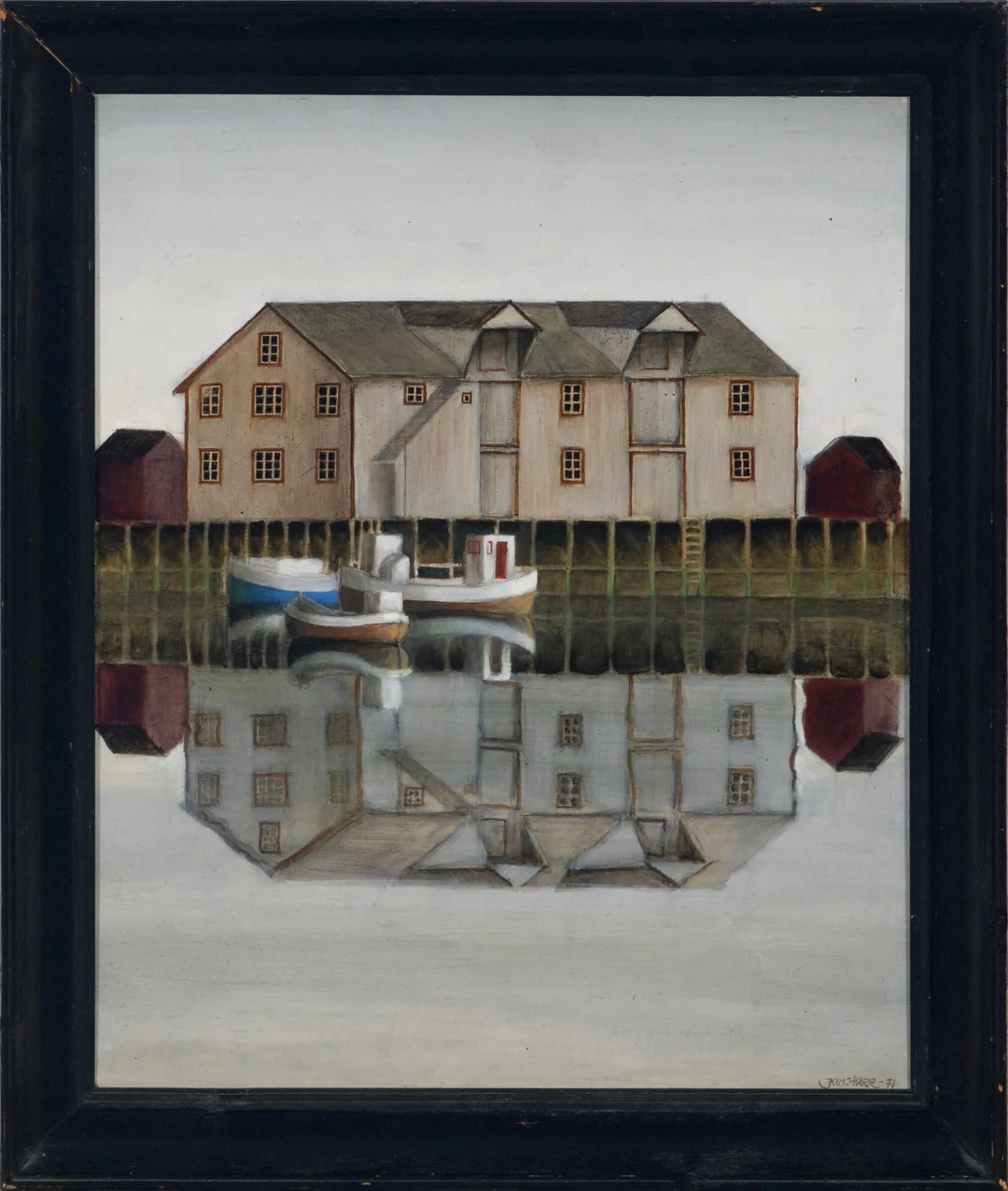 Harr, Jan — "Stille Speiling" 1971 — Kunst/Maleri — Blomqvist