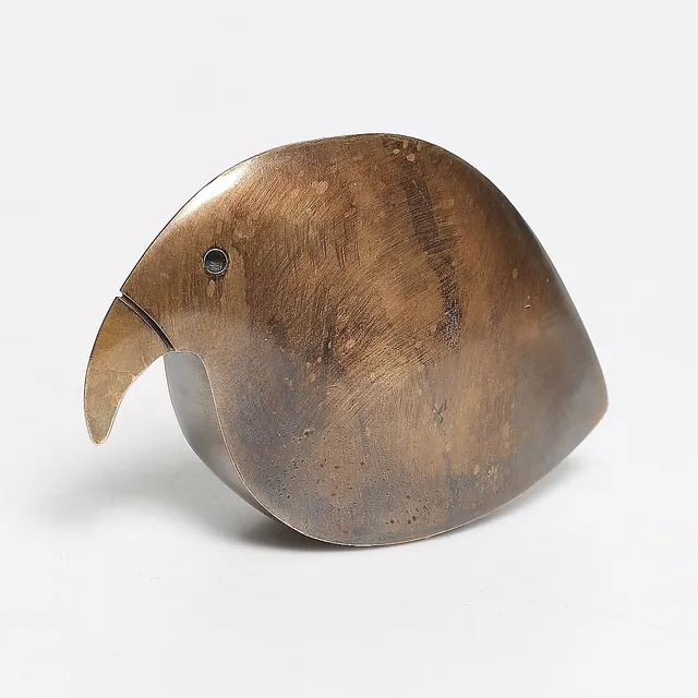 IRMTRAUD PAILLARD. Skulptur, "Goknul", brons, 2001.