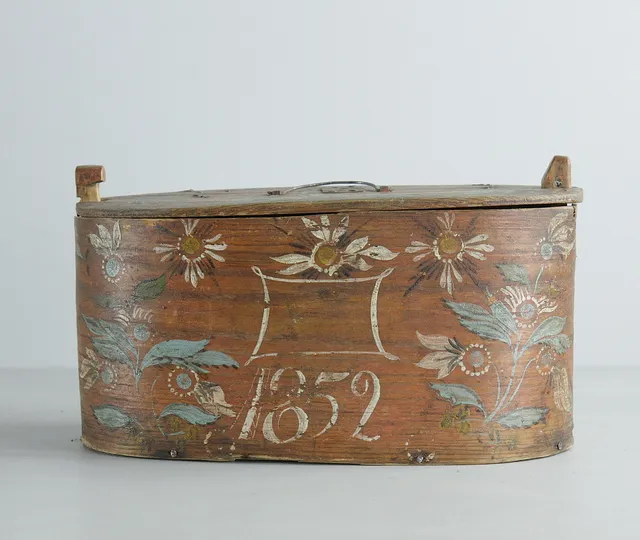 SVEPASK, allmoge, Hälsingland, märkt 1852.