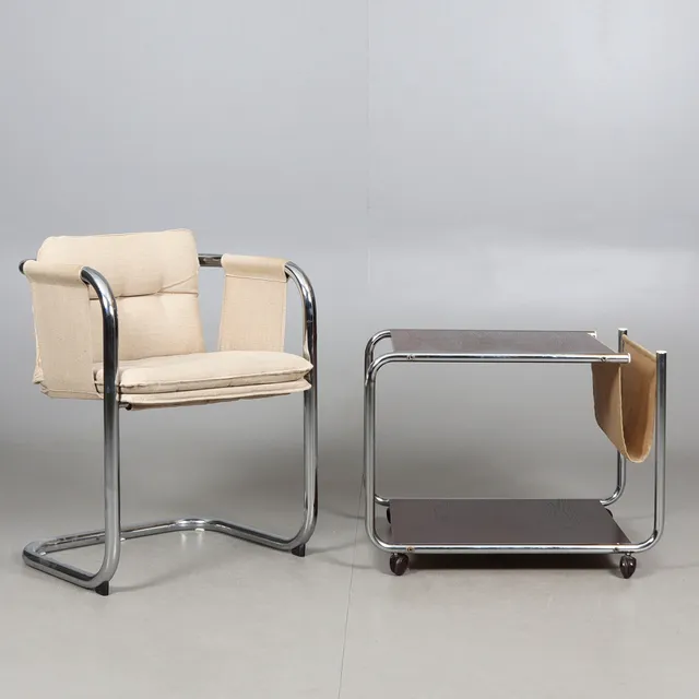 TOMAS JELINEK. Stol, "Kadett", IKEA, Bord, 1970/80-tal.