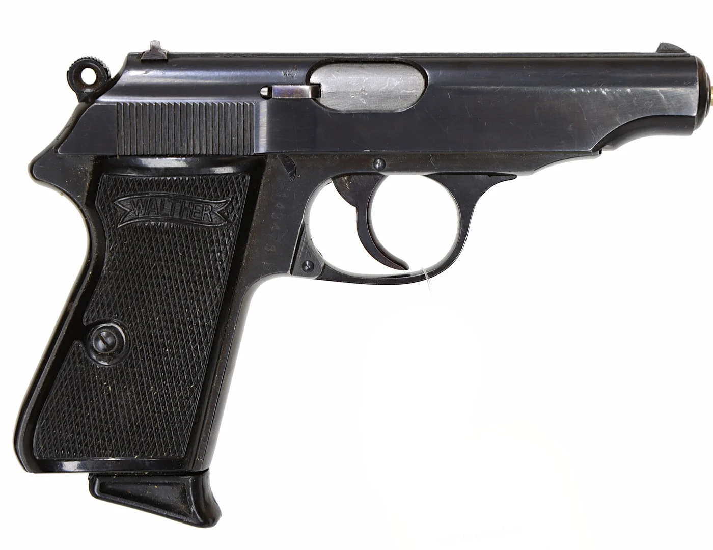 40. PISTOL, tysk, Halvautomatisk, fabrikat Walter Zella-Mehlis, modell PP, kaliber .22LR, tillv.nr 143473P. — Pistols — Walter Borg