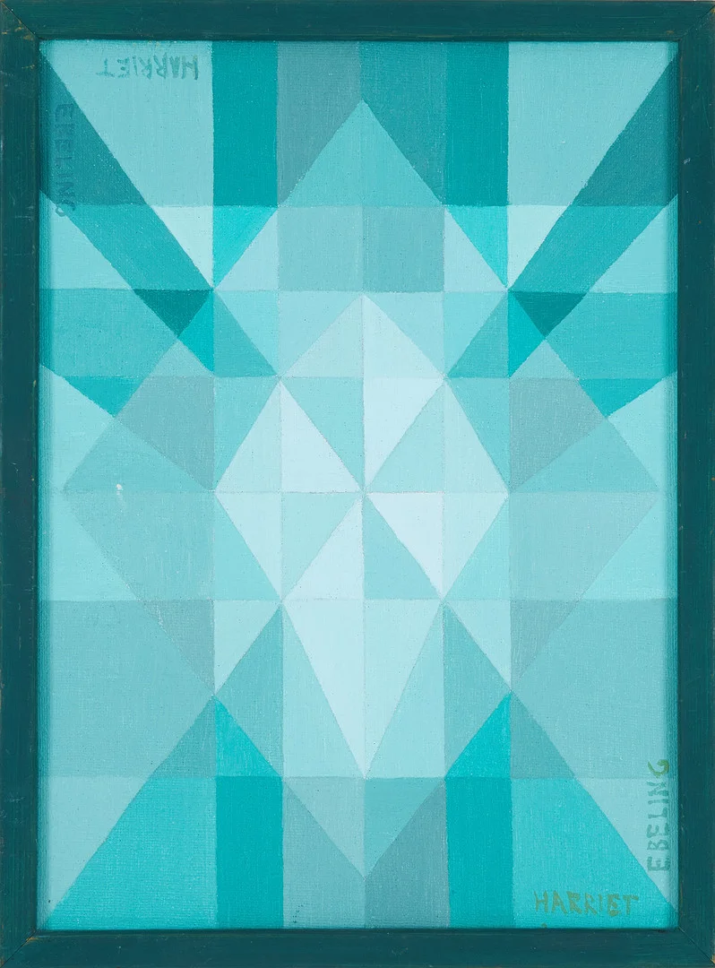 HARRIET EBELING. Komposition, olja på duk, signerad. — Paintings — Stockholms Auktionsverk Sickla