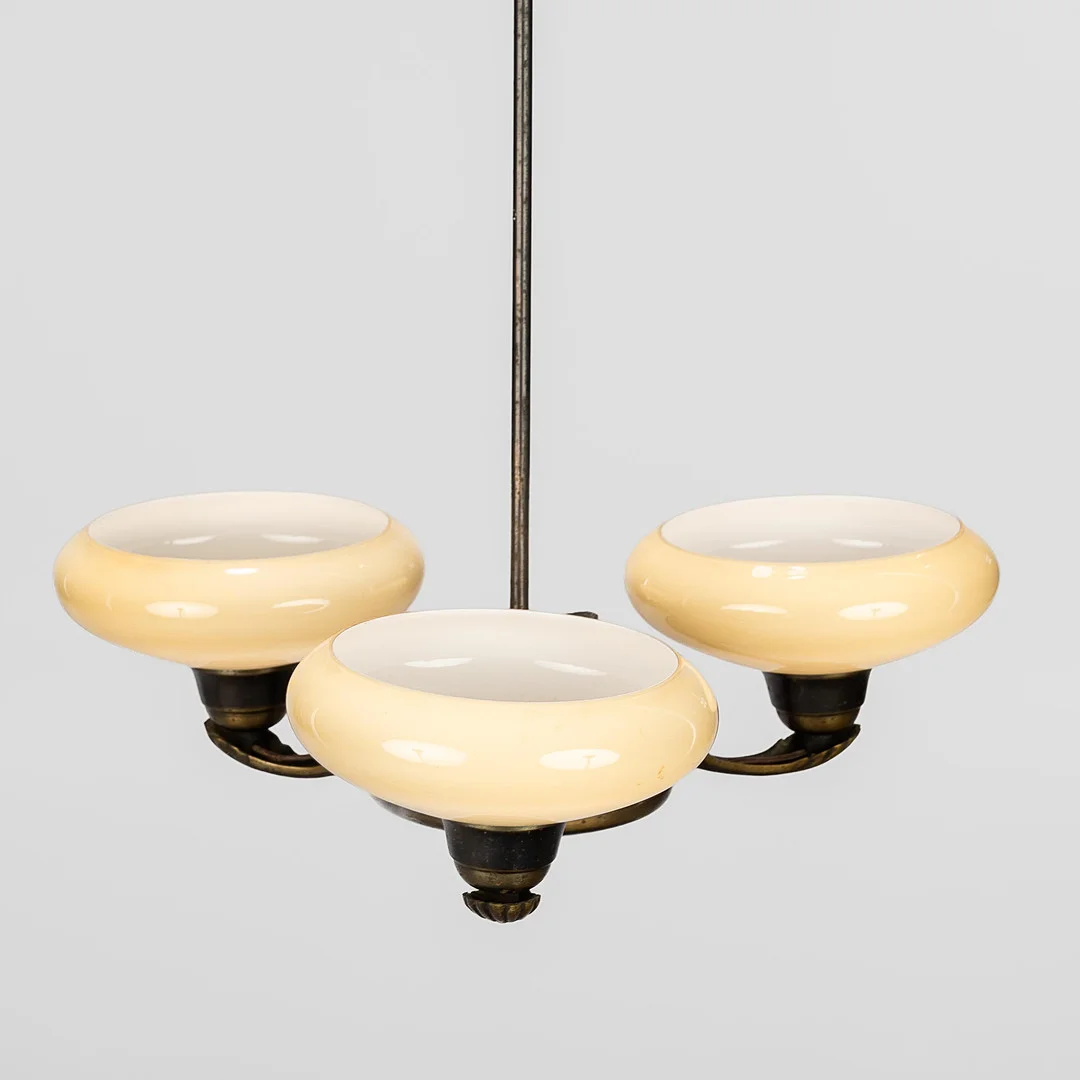 Taklampa Art-deco, nr 951, Bröderna Malmströms, Malmö, år 1939. — Ceiling lights — Norrlands Auktionsverk