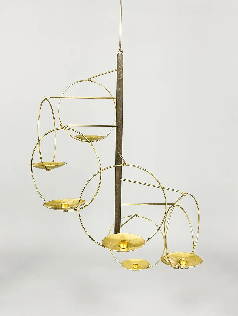 KAIJA AARIKKA. LJUSKRONA, "Mobile Tulitus", Finland, 1960 / 70-tal. — Chandeliers — Auktionshuset STO Bohuslän
