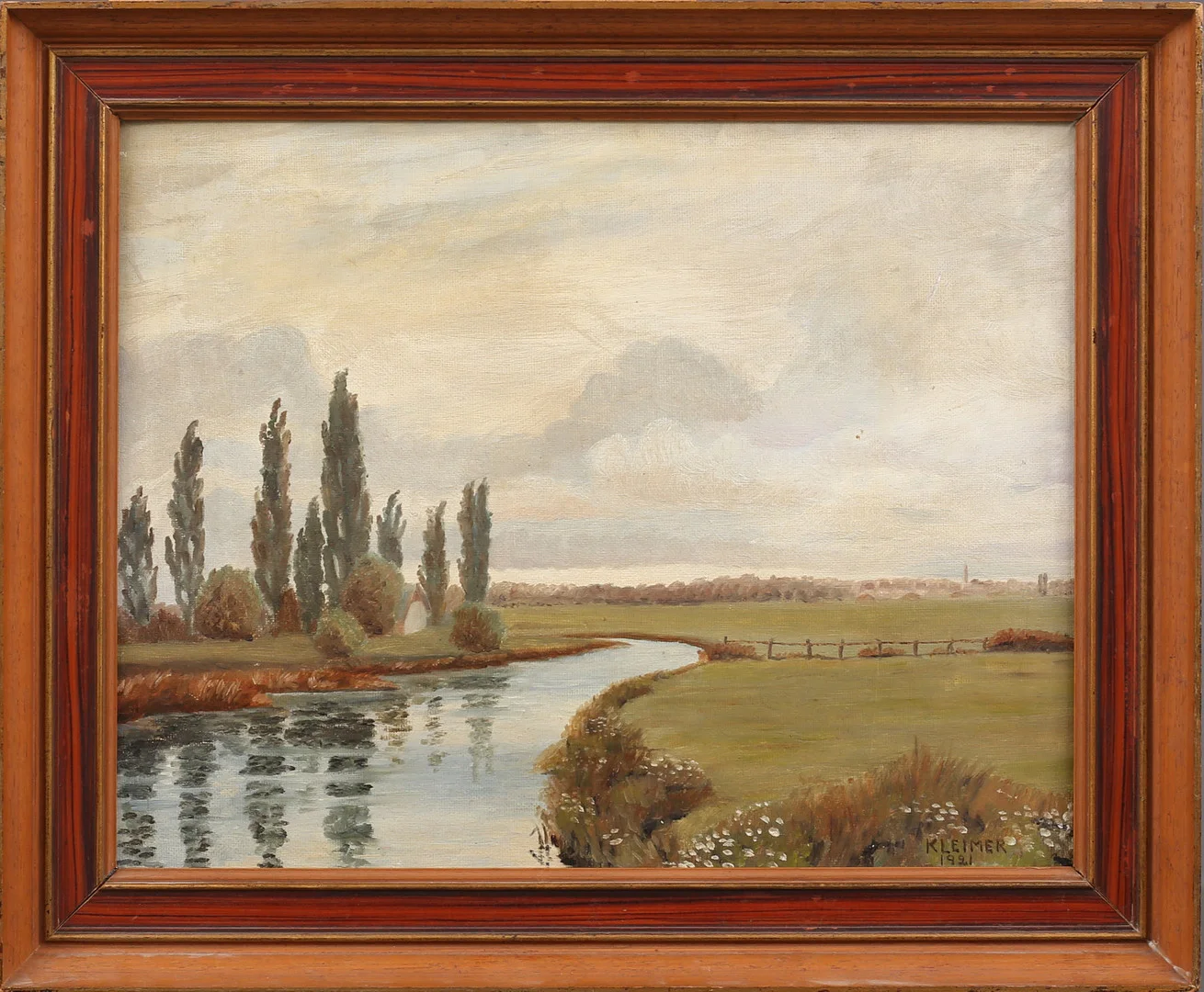 AXEL KLEIMER. Ålandskap, olja på pannå, signerad Kleimer och daterad 1921. — Paintings — Garpenhus Auktioner