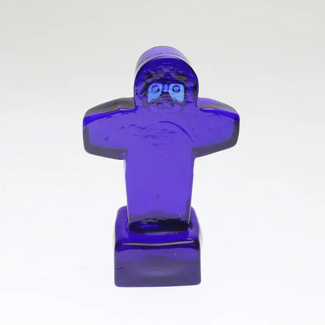 ERIK HÖGLUND. SKULPTUR, glas, Boda, signerad, 1950/60-tal.