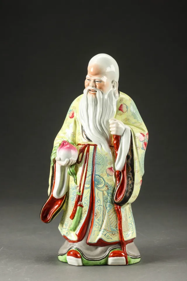 Shouxing figur af porcelæn, 1900-tallets midte/slutning