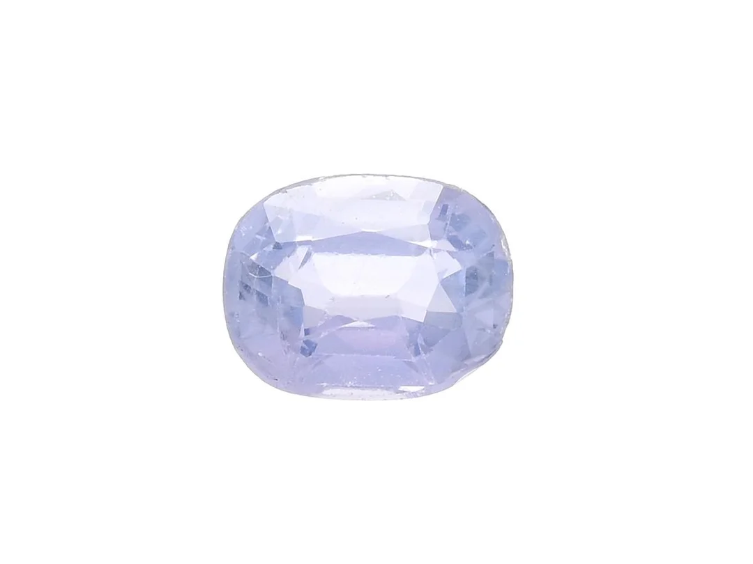 VIOLETT SAFIR, kuddslipad, 1,65 ct, 7,4x6,0x4,0 mm, nagg. — Ädelstenar/Safirer — Kaplans