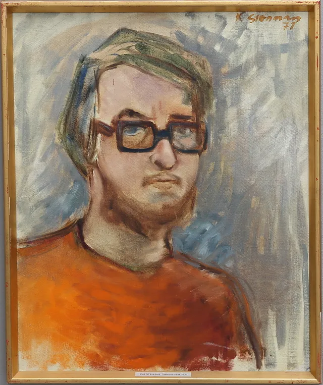 KAJ STENMAN. SJÄLVPORTRÄTT.