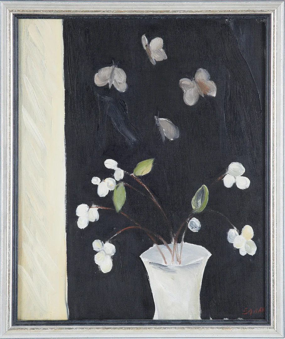 LENNART GRAM. "Snöbär", olja på duk, signerad. — Paintings — Stockholms Auktionsverk Sickla