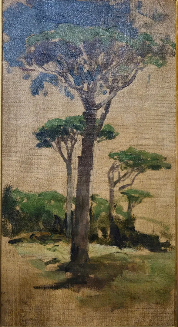FRANCESC GIMENO ARASA. PINAR. OLEO SOBRE TELA.