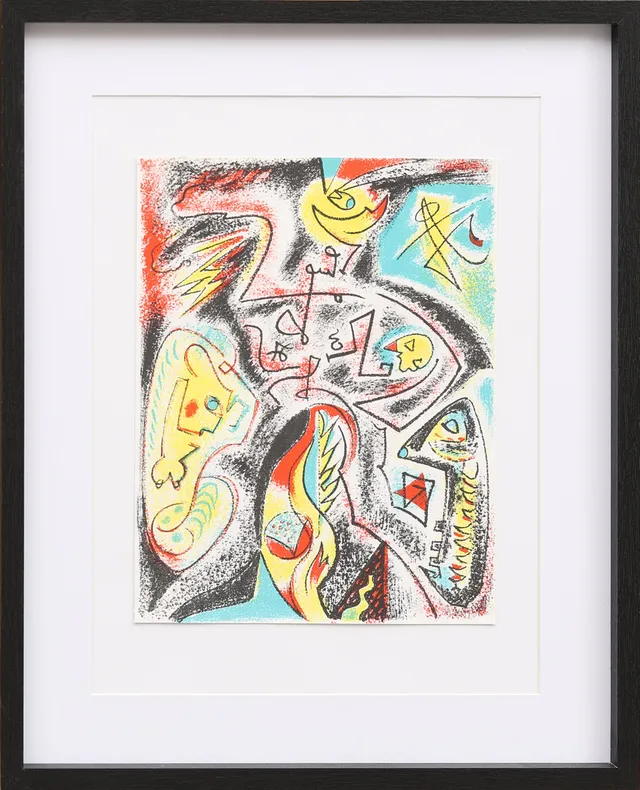 ANDRÉ MASSON. Originallitografi ur XX:e siècle nr 32 1969, tryckt hos Mourlot.