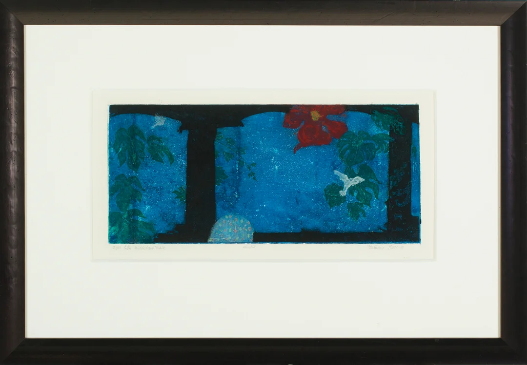 Finne, Ferdinand — "Liten middelhavsterrasse" 1993 — Kunst/Grafikk — Blomqvist