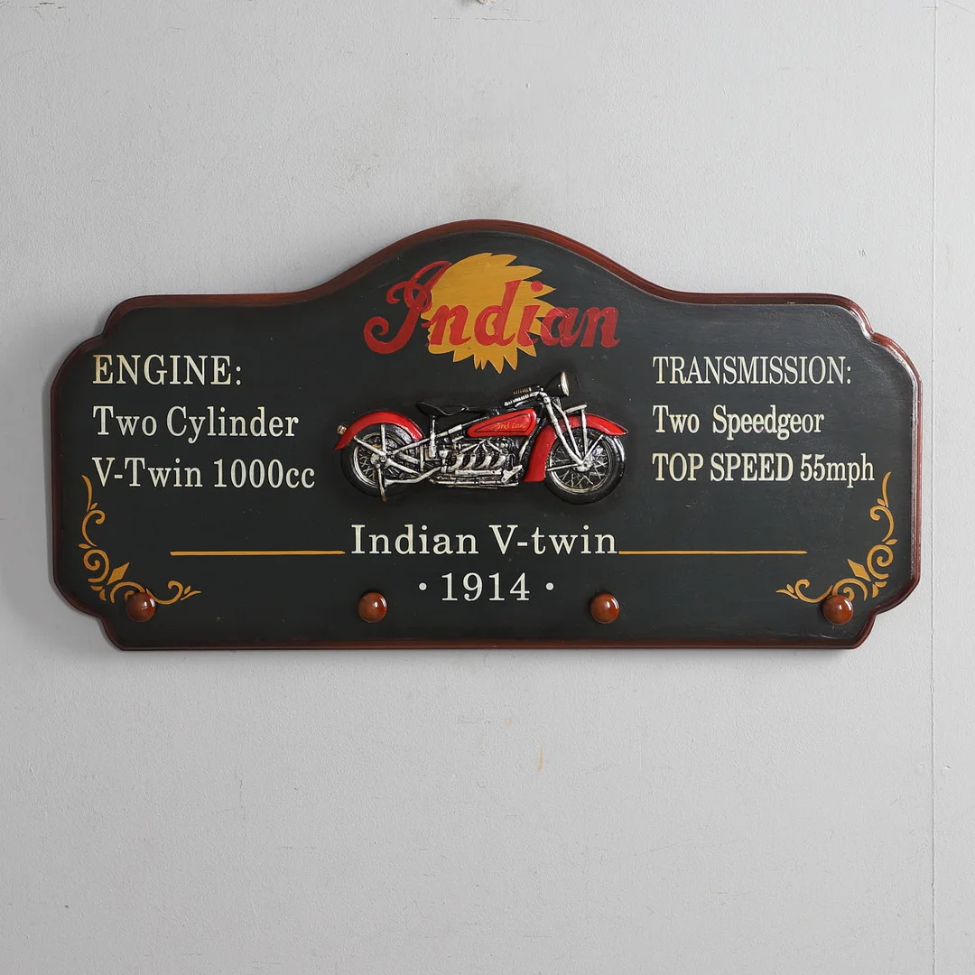 A DECORATIVE WALL PLAQUE - MOTORCYCLE INTEREST. — Advertising & Signs — Lawrences Auctioneers