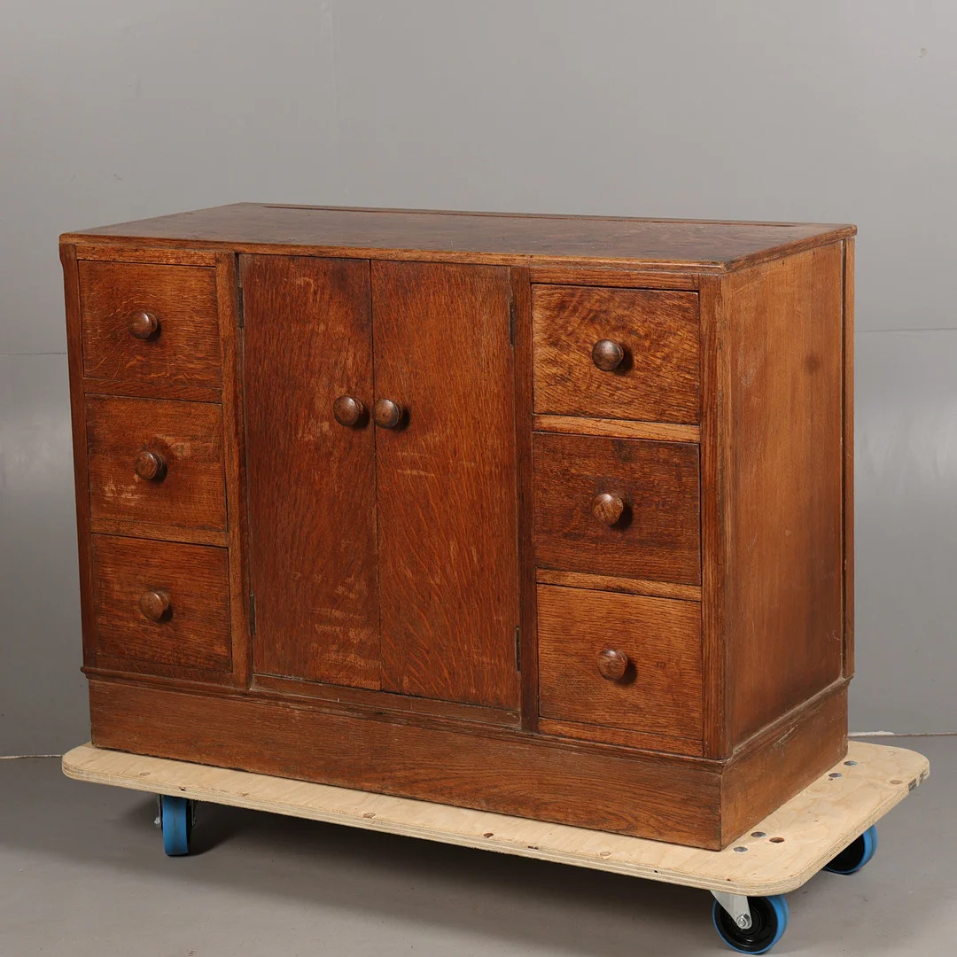 E. GOMME FOR G-PLAN, AN OAK DRESSER BASE. — Cupboards, Cabinets & Shelves — Bishop & Miller