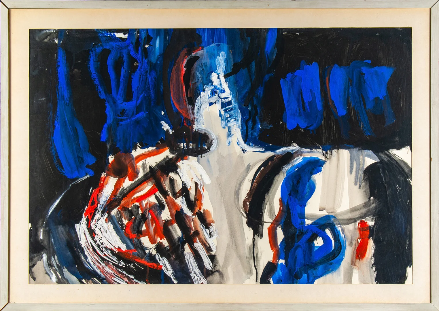 SIXTEN FAGER. "Händelser i vårfjäll II" Laxnäs, Tärnaby. 1966. — Paintings — Norrlands Auktionsverk