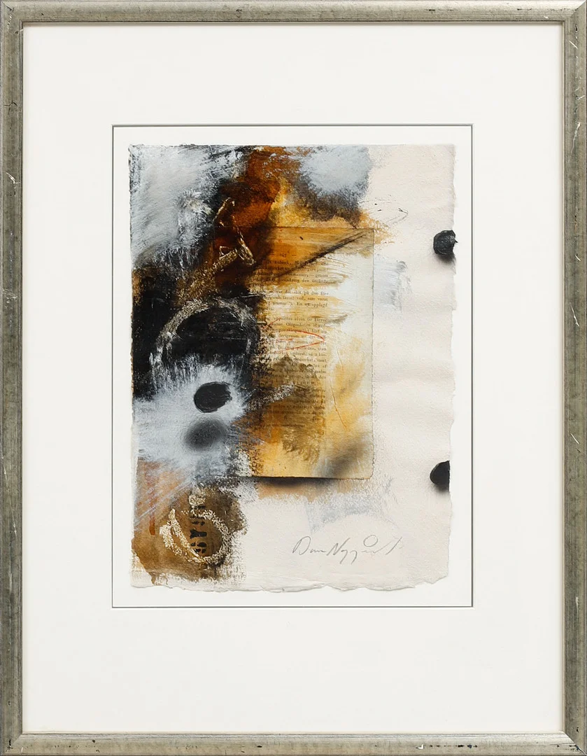 DAN NYGÅRD. Komposition, blandteknik på papper, signerad. — Paintings — Göteborgs Auktionsverk