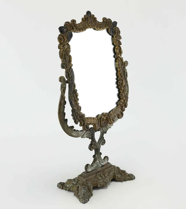 BORDSSPEGEL, gjutjärn, 1800-tal.