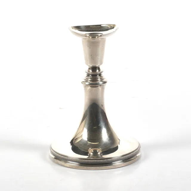 ERIC LÖFMAN. Ljusstake, silver, MGAB, 1979.