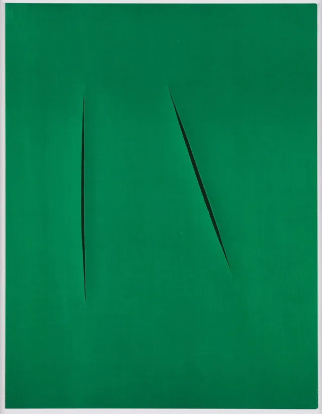 Lucio Fontana, efter, Efter Concetto Spaziale ur XX:e siècle nr 12 1959.