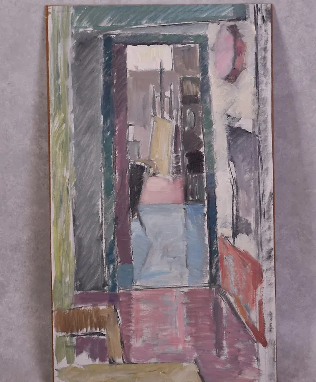 SAM WALLIN. 1915-1992 olja på duk uppfodrad signerad, daterad -45.