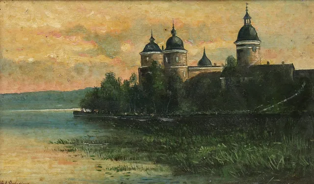OLOF ANDERSSON. Olja på pannå, Gripsholms Slott.