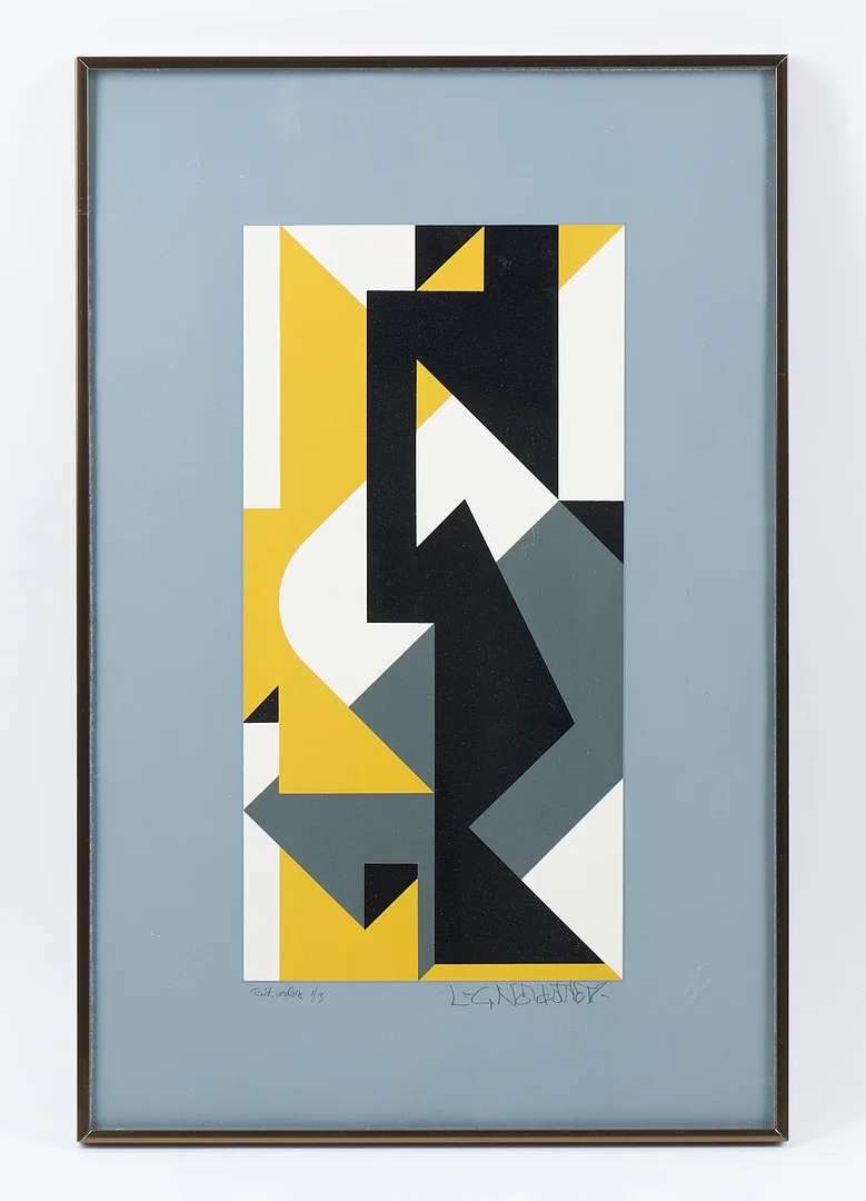 LARS-GUNNAR NORDSTRÖM. Komposition, signerad, serigrafi, tait. vedos 1/3. — Engravings & Prints — Stockholms Auktionsverk Helsinki
