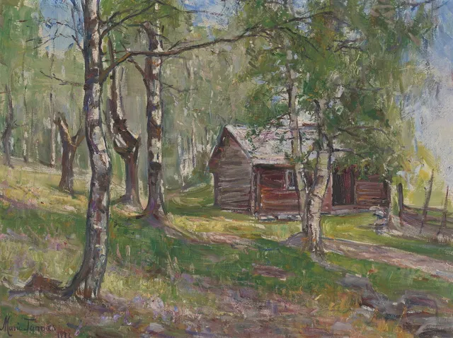 Tannæs, Marie — Hytte i skogen, 1922