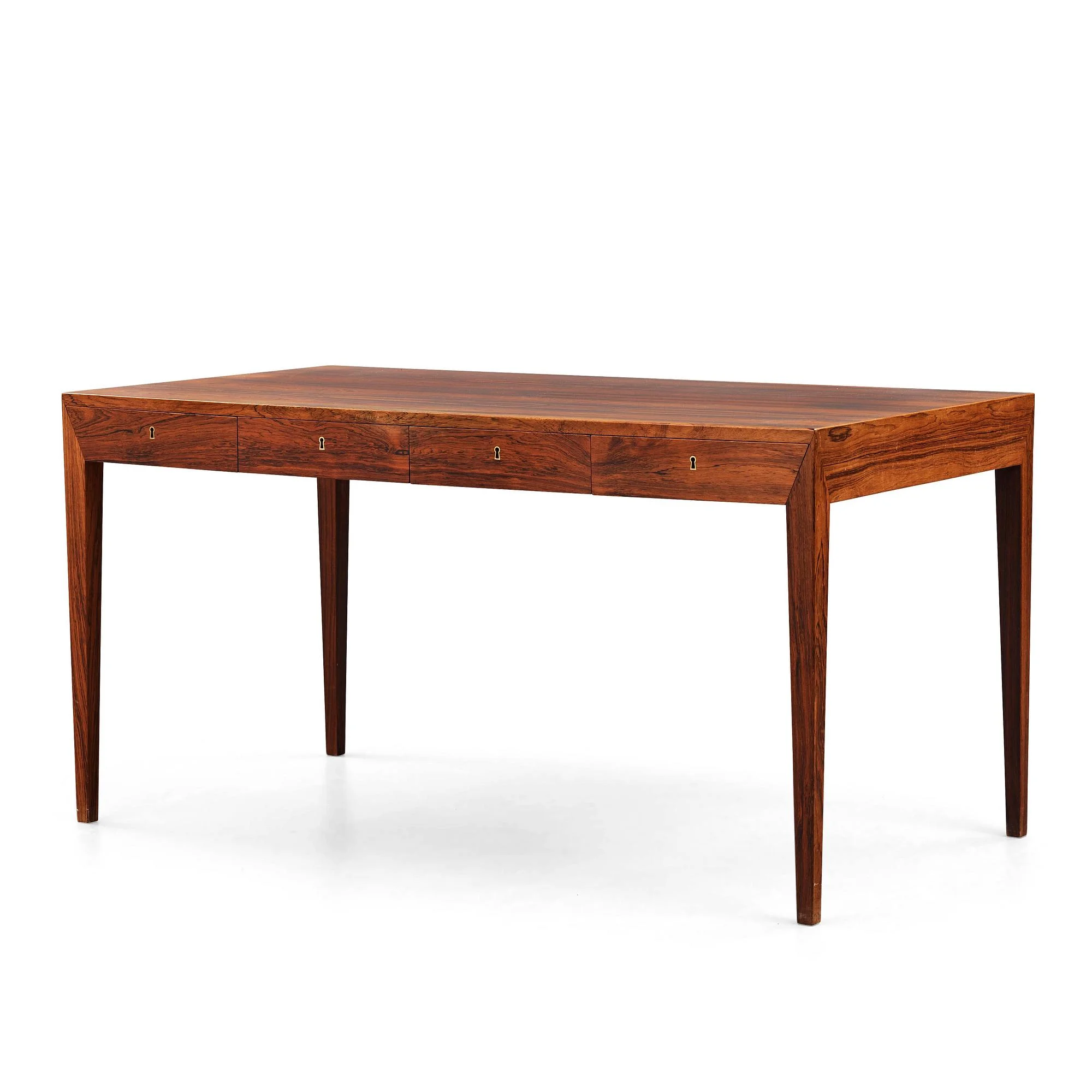 Severin Hansen, skrivbord, Haslev Møbelfabrik, Danmark, 1950-60-tal. — Bukowskis