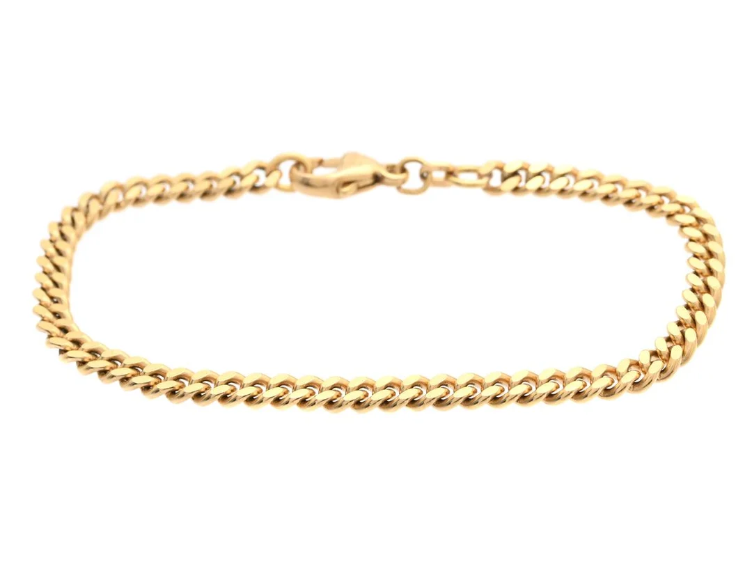 ARMBAND, 18K guld, pansarlänk, Balestra, längd 18 cm, vikt 12,2 g. — Smycken/Armband — Kaplans