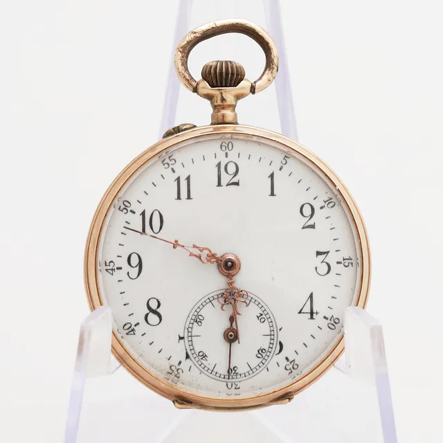 MORMORSUR, ytterboett guld 14k, total vikt 22,69 gram.