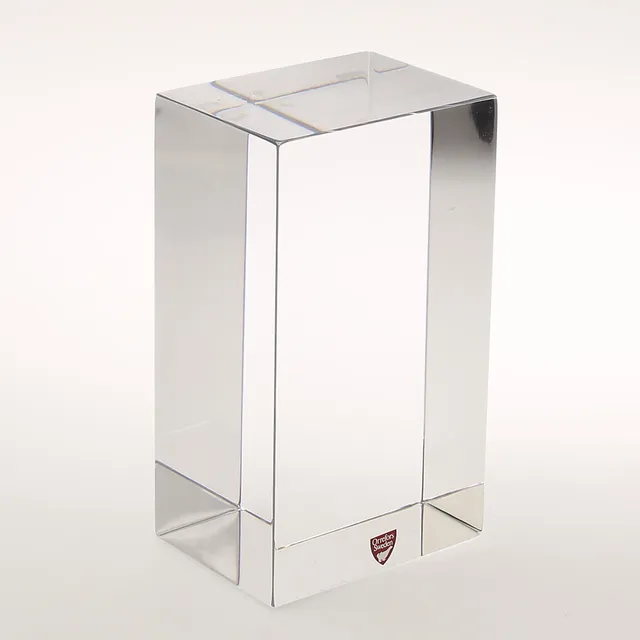 JAN JOHANSSON. Glasblock / Skulptur, klarglas, signerad JJ, Orrefors 4601-13.